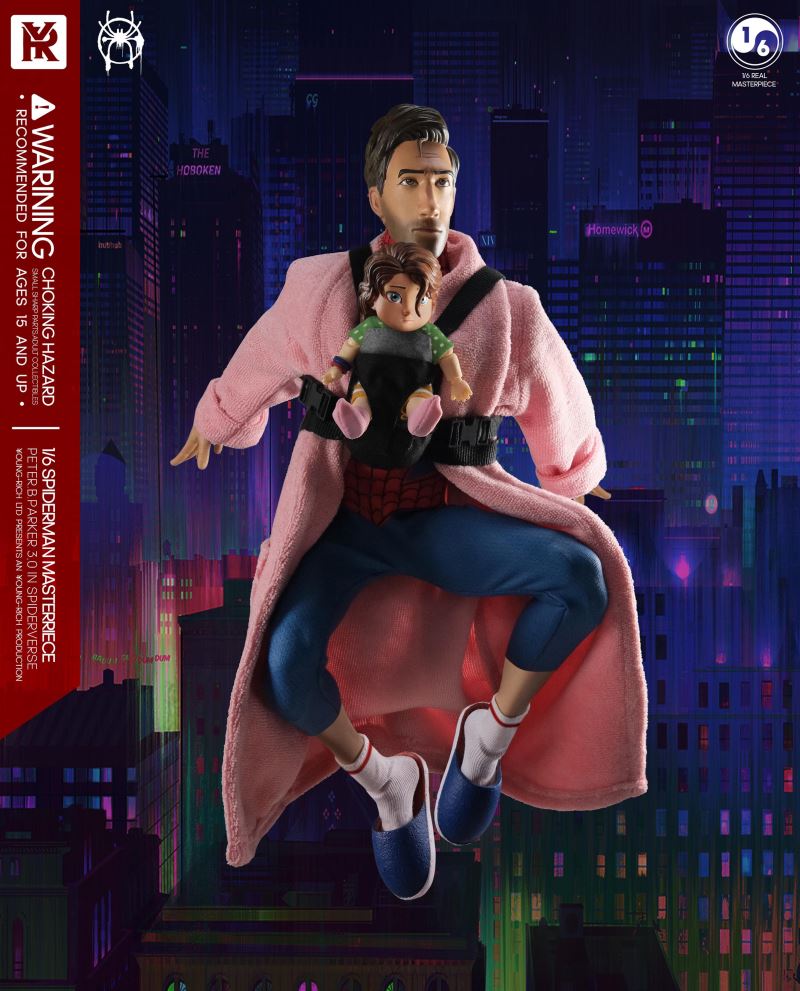 Spider-Man Across the Spider Verse -Middle-aged Parker 3.0 Father and Daughter