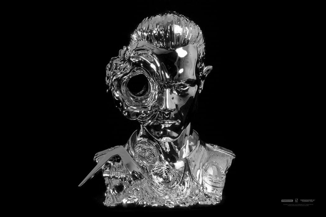 T-1000 (LIQUID METAL) DELUXE ART MASK