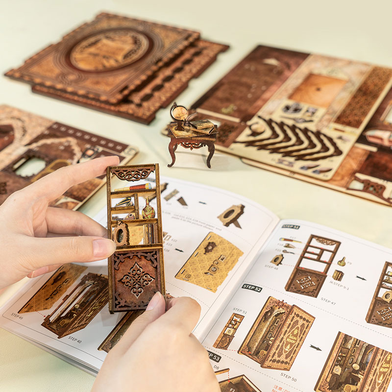 Miniature Doll House Sailing Memory Wooden Handmade Kit