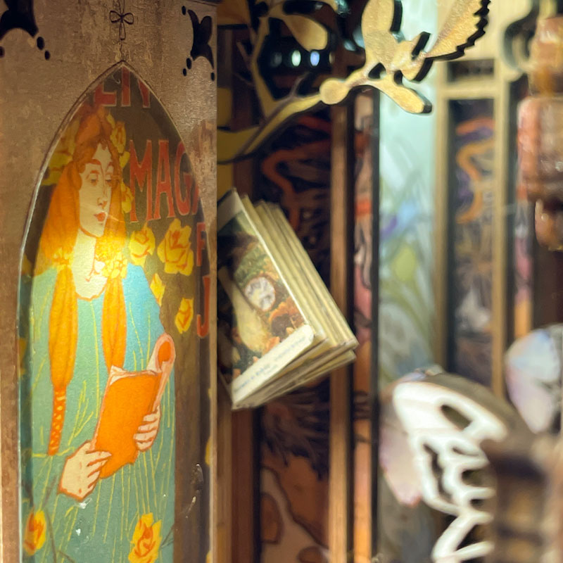 Miniature Doll House Butterfly of Unknown Lands Wooden Handmade Kit