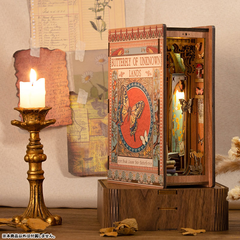 Miniature Doll House Butterfly of Unknown Lands Wooden Handmade Kit