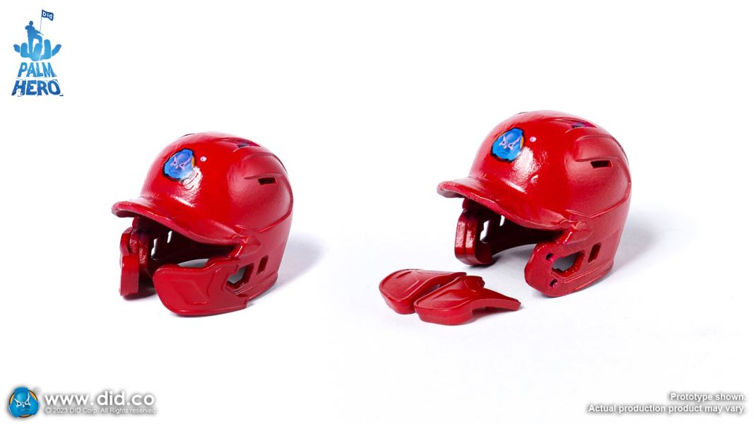 Handheld Hero Real Series-White Team Baseball Player/Blue Team Baseball Player 1/12