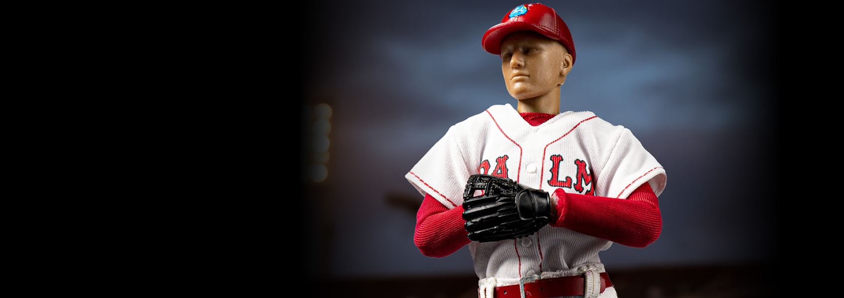 Handheld Hero Real Series-White Team Baseball Player/Blue Team Baseball Player 1/12