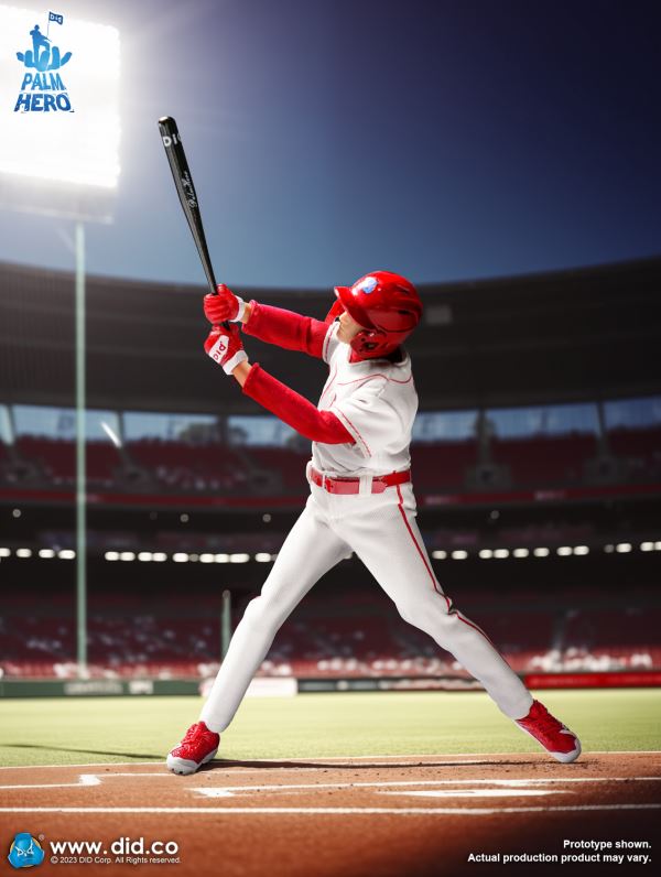 Handheld Hero Real Series-White Team Baseball Player/Blue Team Baseball Player 1/12