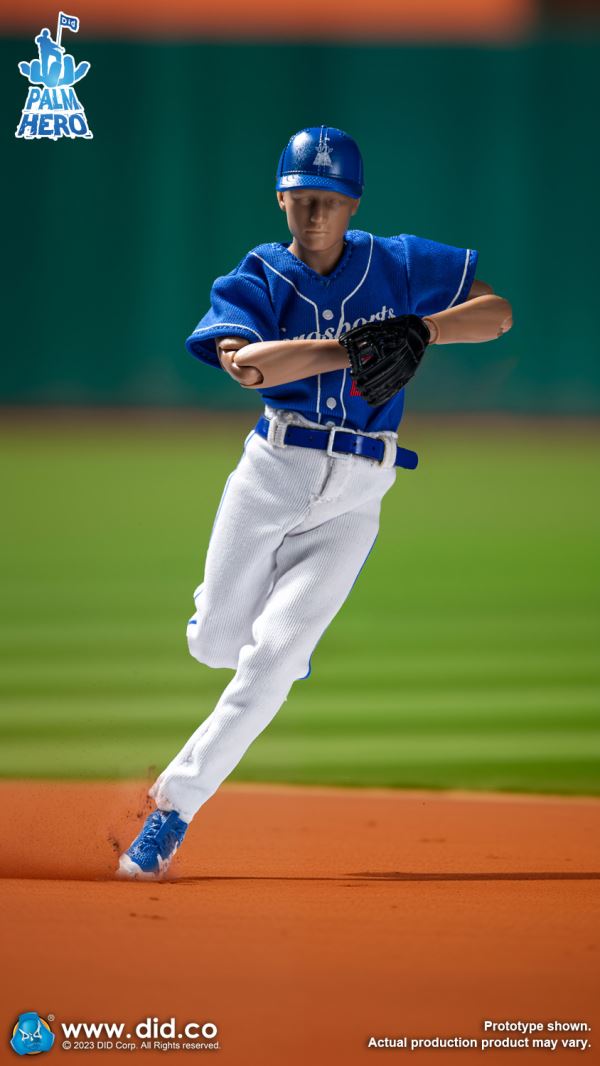 Handheld Hero Real Series-White Team Baseball Player/Blue Team Baseball Player 1/12