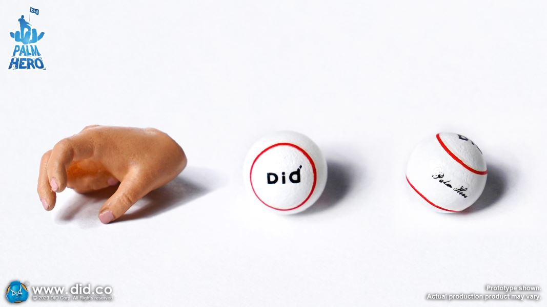 Handheld Hero Real Series-White Team Baseball Player/Blue Team Baseball Player 1/12