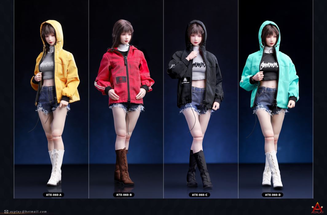 Women's trendy jacket denim shorts clothing set 1/6