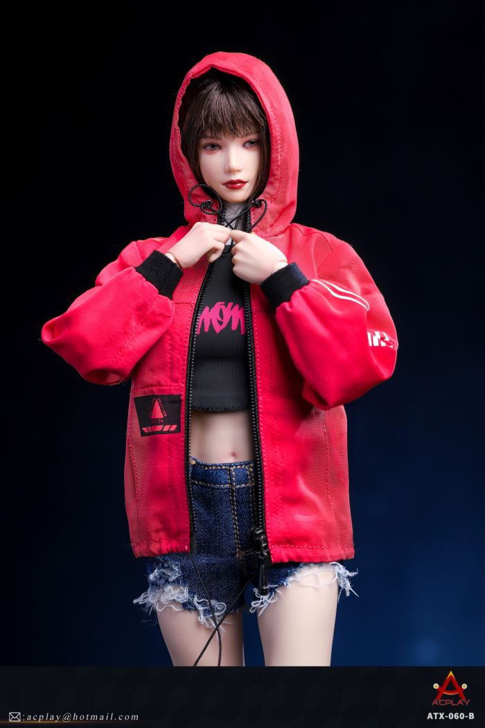 Women's trendy jacket denim shorts clothing set 1/6