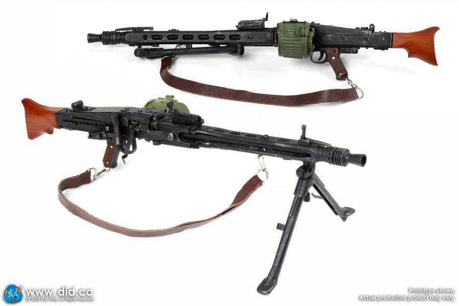 World War II German 12th Armored Division MG42 Machine Gunner Otto 1/6