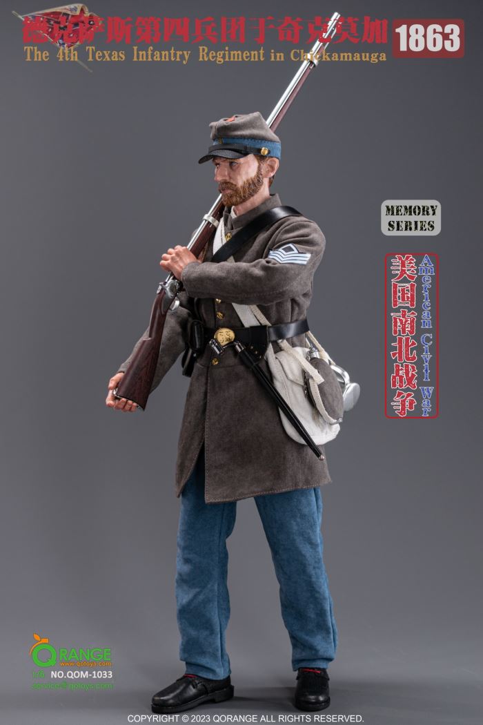 American Civil War Confederate Army Fourth Texas Regiment at Chickamauga 1/6