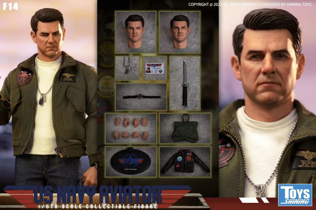 The Shining Toys Top Gun US Navy Pilot-F14 1/6