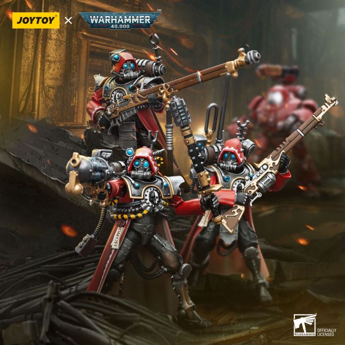 Adeptus Mechanicus Trio - Chief Skitarii Ranger/Arquebus Ranger/Data Link Ranger 1/18