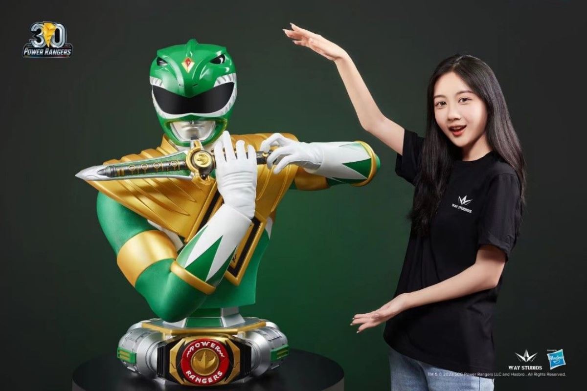 Power Rangers Green Warrior bust