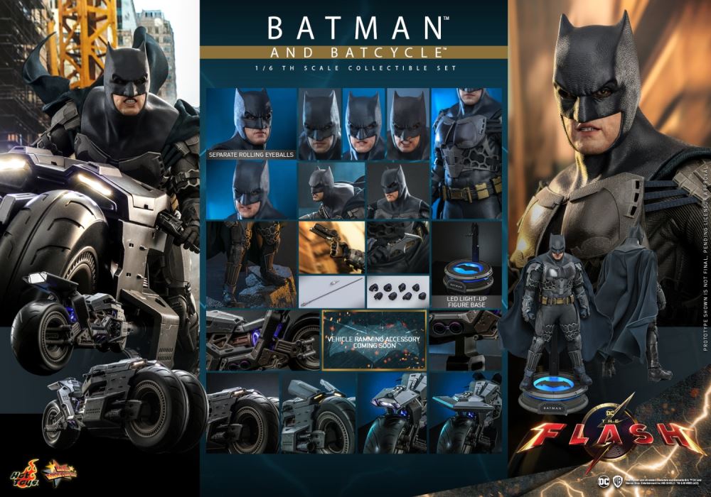The Flash - Batman & Motorcycle 1/6