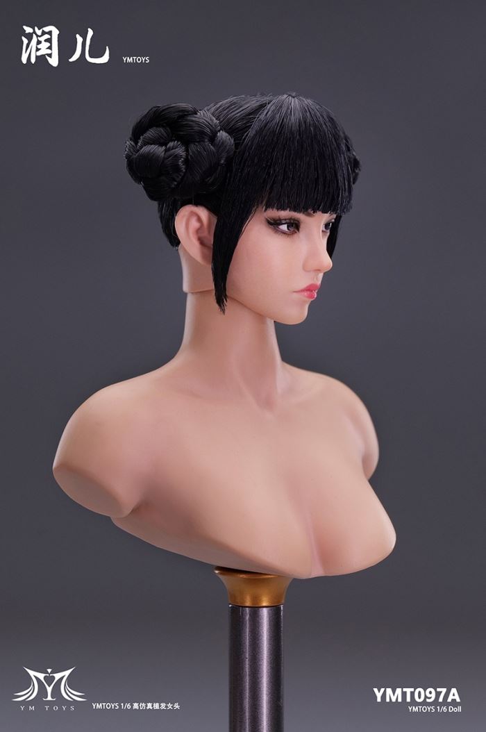Asian Female Head Carving Runer 1/6