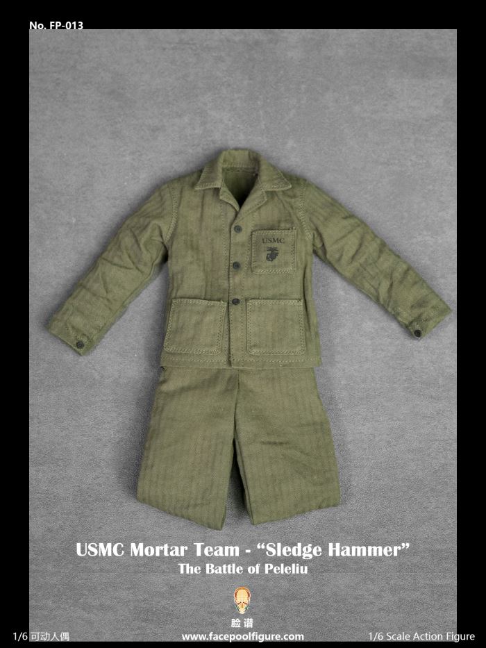 World War II US Marine Corps mortar player Sledgehammer 1/6