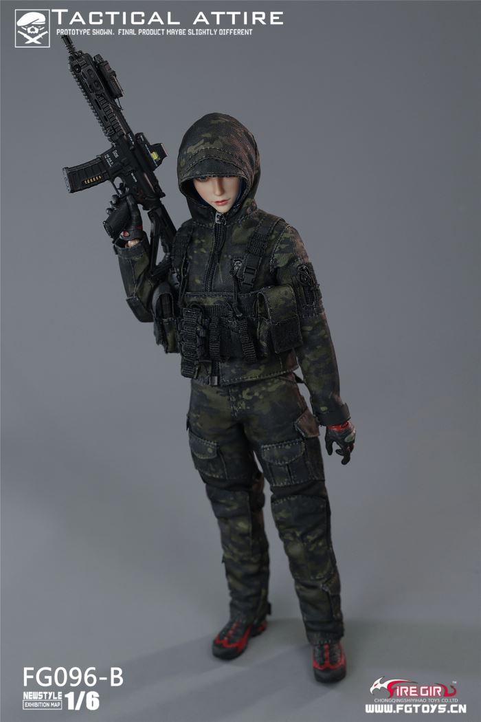 Women's combat uniform suit elevator 1/6