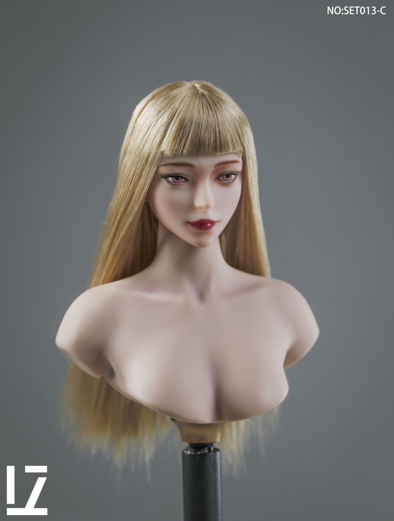 female head carving SET013 1/6