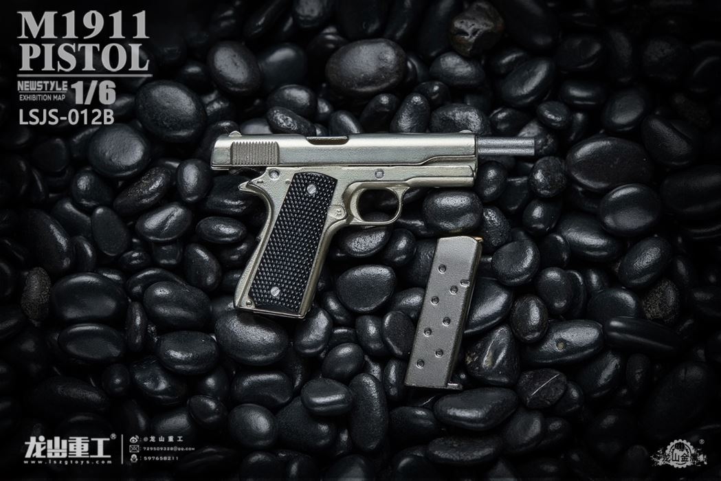 soldier man die-casting alloy M1911 pistol model 1/6