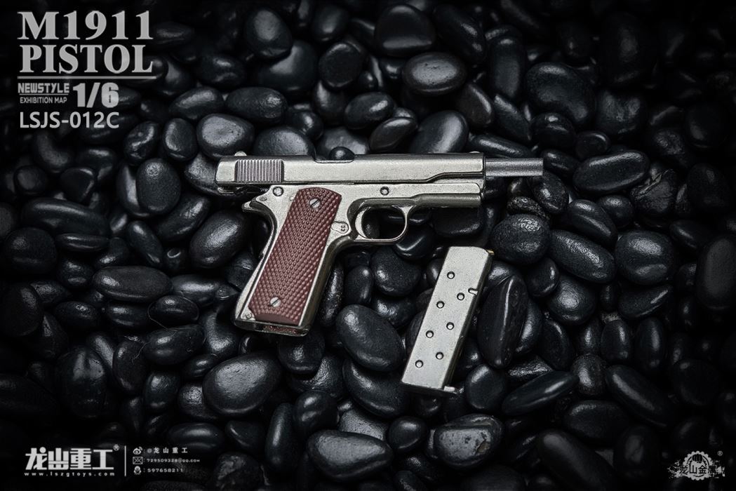 soldier man die-casting alloy M1911 pistol model 1/6