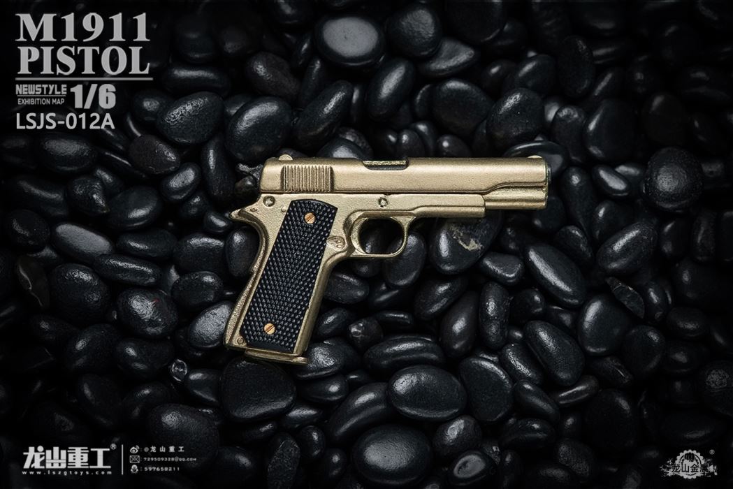 soldier man die-casting alloy M1911 pistol model 1/6