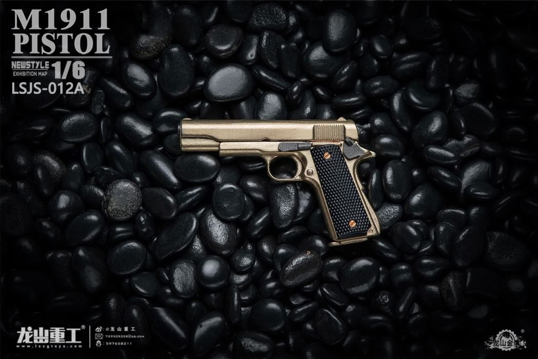 soldier man die-casting alloy M1911 pistol model 1/6
