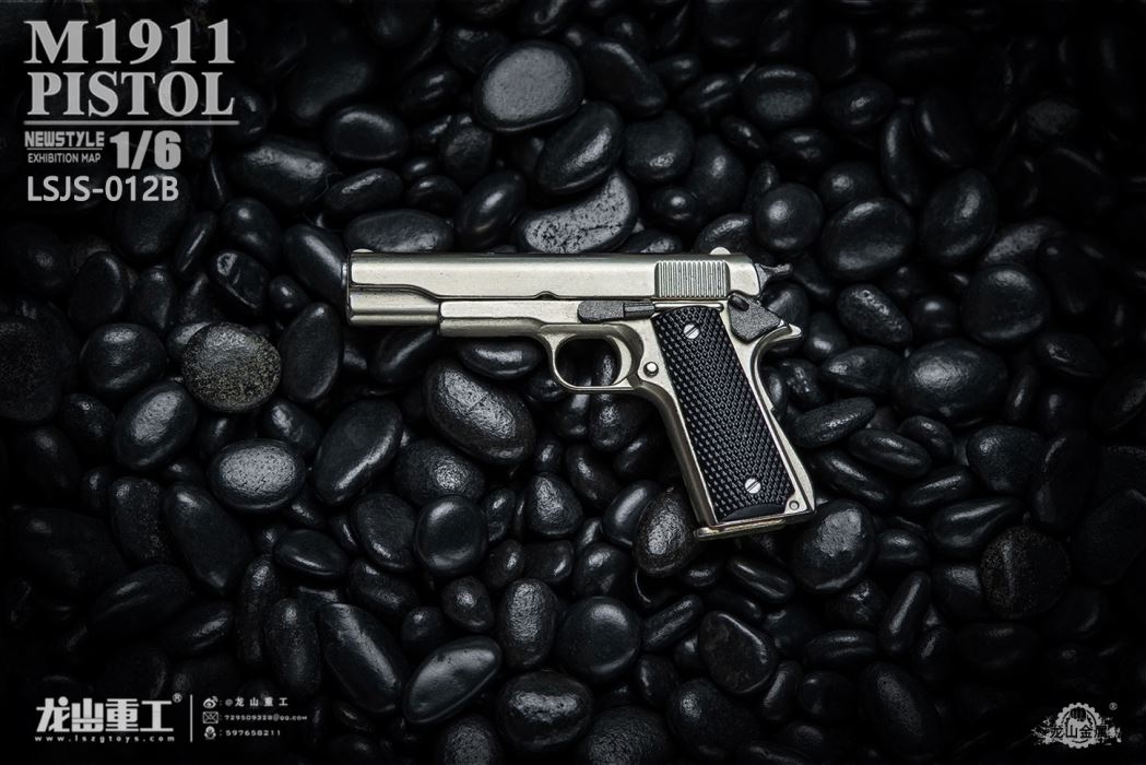 soldier man die-casting alloy M1911 pistol model 1/6