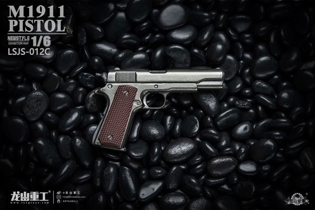 soldier man die-casting alloy M1911 pistol model 1/6