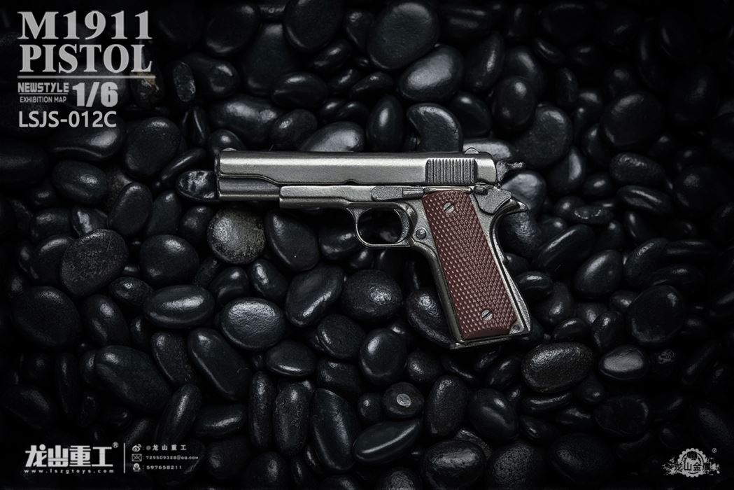 soldier man die-casting alloy M1911 pistol model 1/6