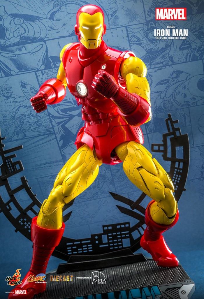 MARVEL COMICS CLASSIC IRON MAN HOT TOYS EXCLUSIVE