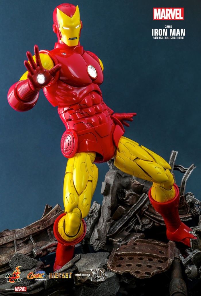 MARVEL COMICS CLASSIC IRON MAN HOT TOYS EXCLUSIVE