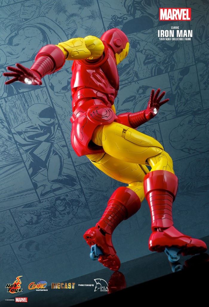 MARVEL COMICS CLASSIC IRON MAN HOT TOYS EXCLUSIVE