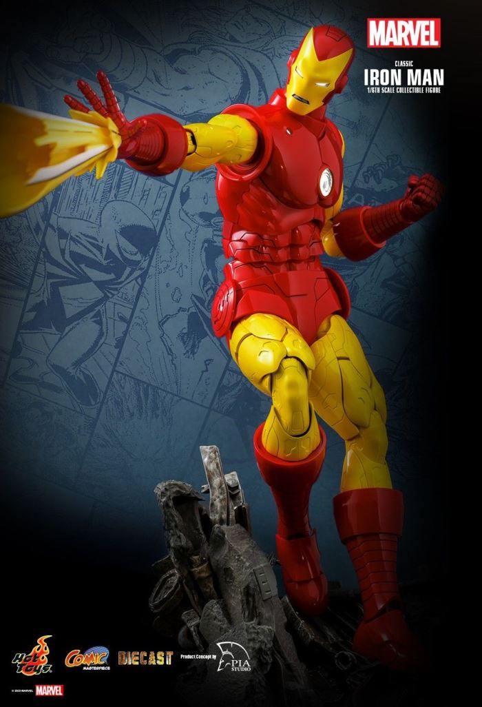 MARVEL COMICS CLASSIC IRON MAN HOT TOYS EXCLUSIVE