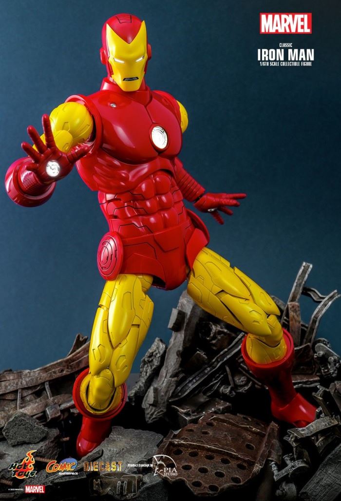 MARVEL COMICS CLASSIC IRON MAN HOT TOYS EXCLUSIVE