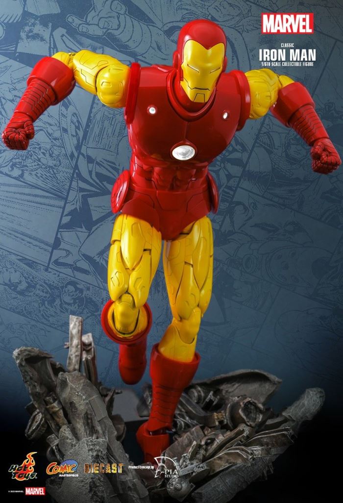 MARVEL COMICS CLASSIC IRON MAN HOT TOYS EXCLUSIVE