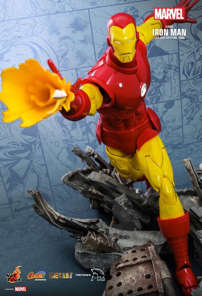MARVEL COMICS CLASSIC IRON MAN HOT TOYS EXCLUSIVE