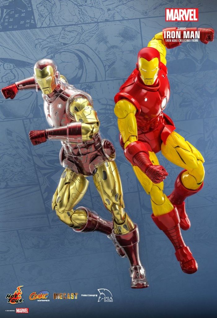 MARVEL COMICS CLASSIC IRON MAN HOT TOYS EXCLUSIVE