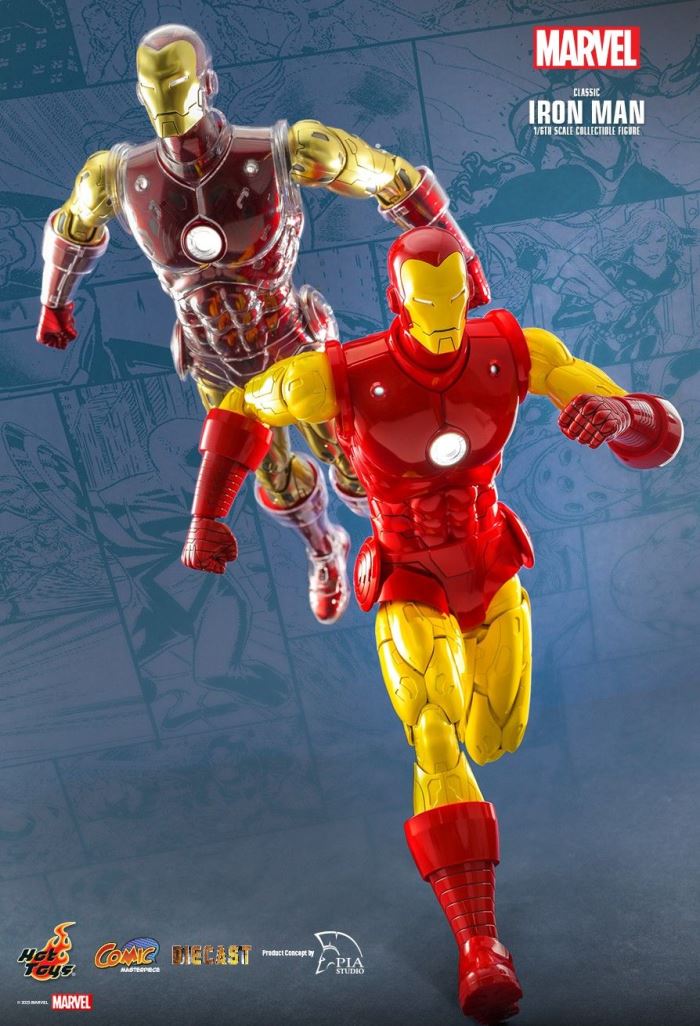 MARVEL COMICS CLASSIC IRON MAN HOT TOYS EXCLUSIVE