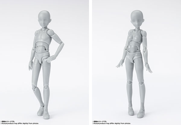 S.H.Figuarts Body-kun/Body-chan -School Life- Edition DX SET (Gray Color Ver.) Set of 2 Types