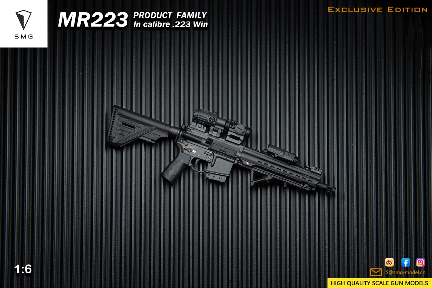 MR223 A3 series weapon model 1/6