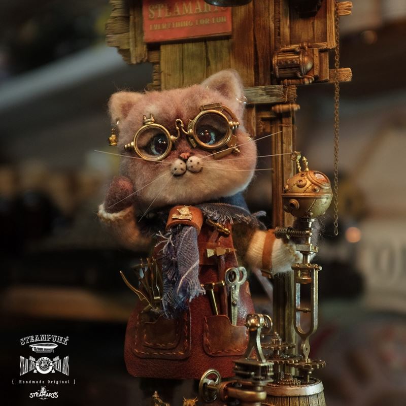 Mechanic No. 2 MR.BLUE Wool Felt Handmade