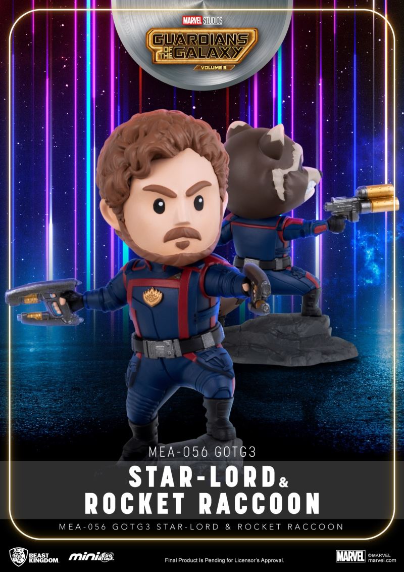 Egg Attack: Guardians of the Galaxy 3 - Star-Lord and Rocket Raccoon Set Mini Egg Attack Series Dolls