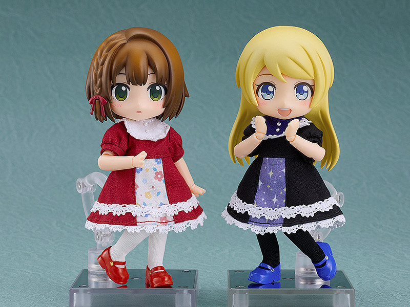 Nendoroid Doll Outfit Set Retro Dress (Red) / (Black)