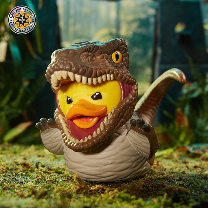 Jurassic Park Dilophosaurus / Velociraptor / Muldoon TUBBZ Cosplaying Duck Collectable