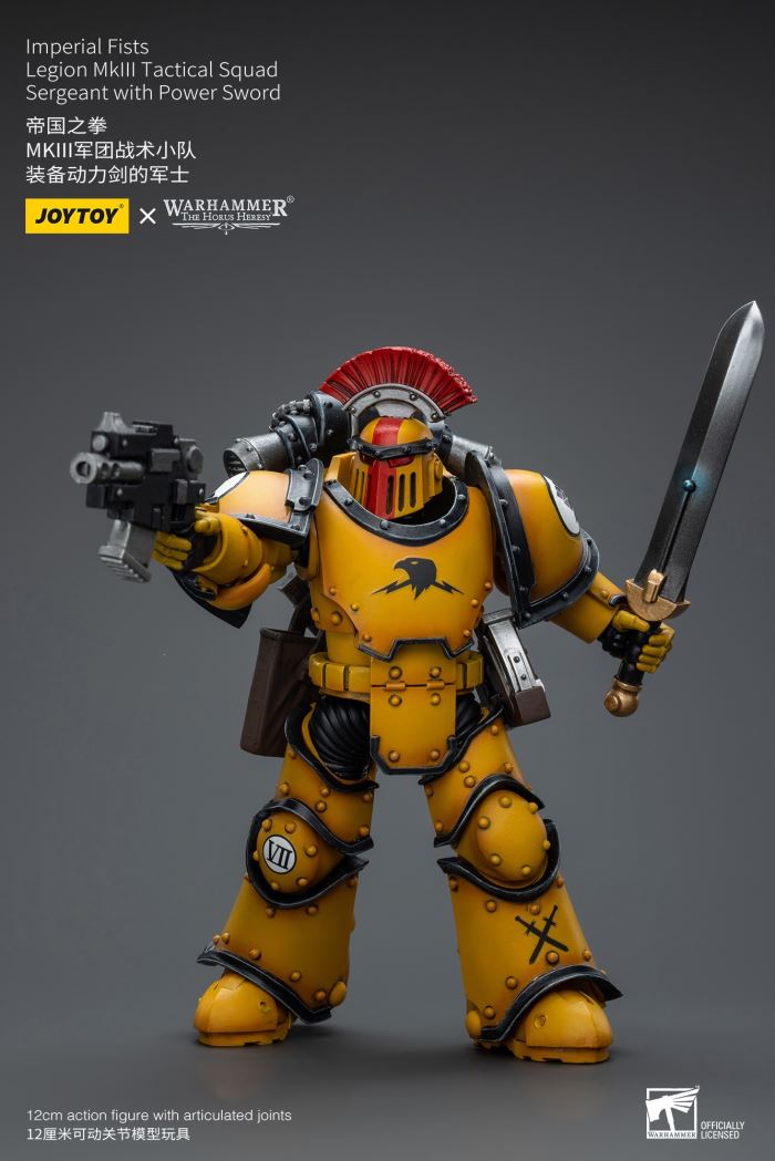Imperial Fists-Legion Chaplain Archon/MkIII Legion Tactical Squad/MkIII Legion Predator Squad 1/18