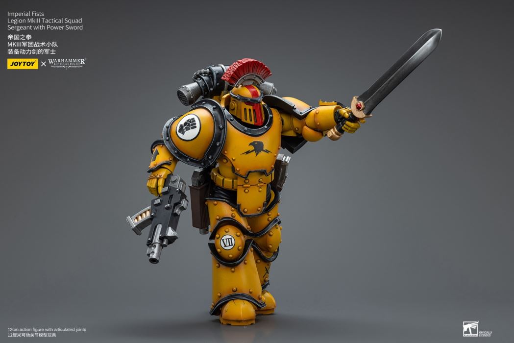 Imperial Fists-Legion Chaplain Archon/MkIII Legion Tactical Squad/MkIII Legion Predator Squad 1/18