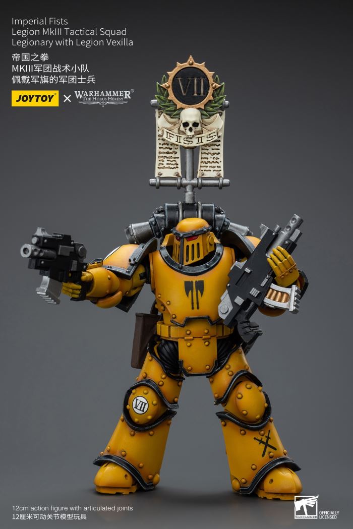 Imperial Fists-Legion Chaplain Archon/MkIII Legion Tactical Squad/MkIII Legion Predator Squad 1/18