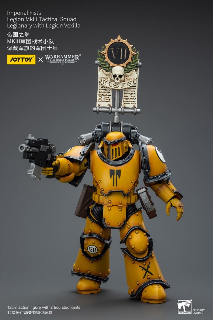 Imperial Fists-Legion Chaplain Archon/MkIII Legion Tactical Squad/MkIII Legion Predator Squad 1/18