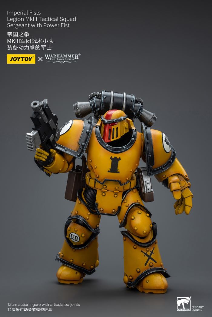 Imperial Fists-Legion Chaplain Archon/MkIII Legion Tactical Squad/MkIII Legion Predator Squad 1/18