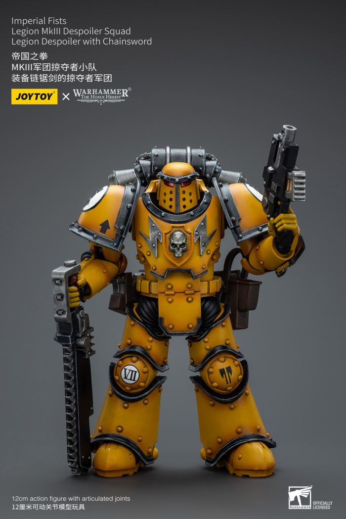 Imperial Fists-Legion Chaplain Archon/MkIII Legion Tactical Squad/MkIII Legion Predator Squad 1/18
